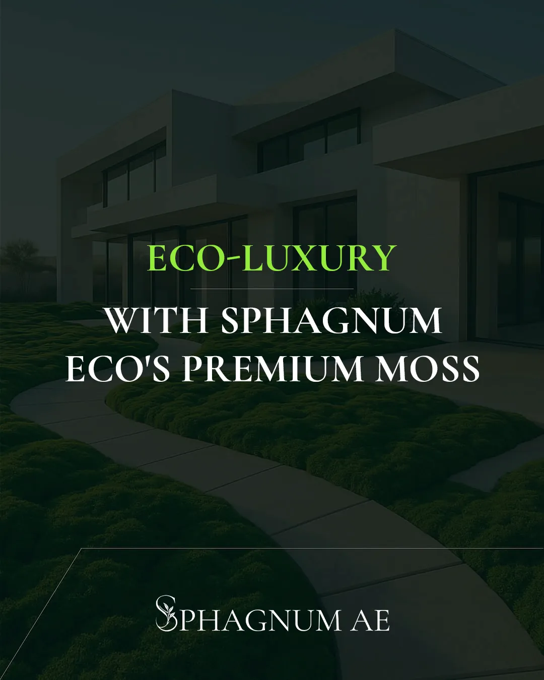 Eco-luxury with Sphagnum Eco premium moss