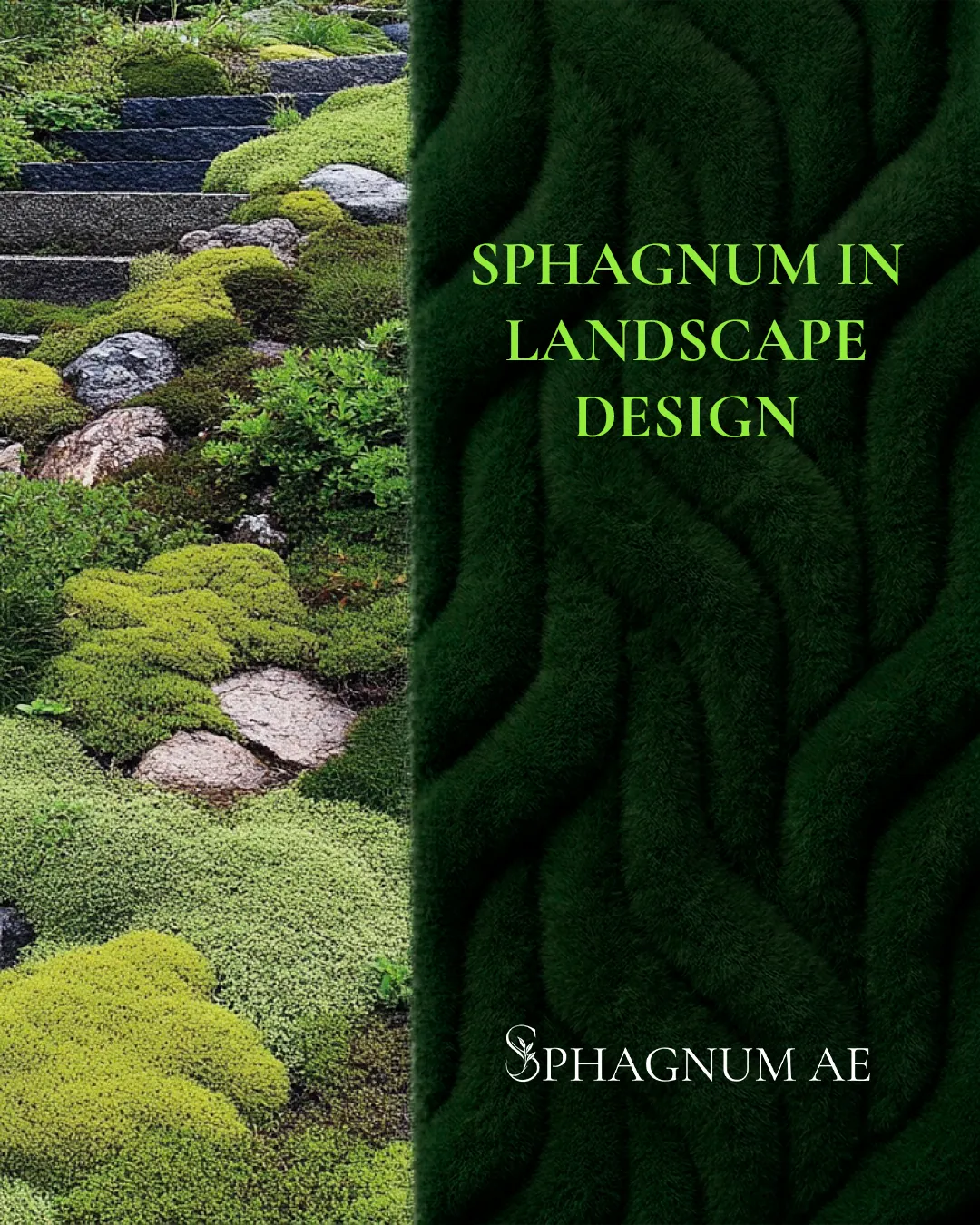 Sphagnum in landscape design